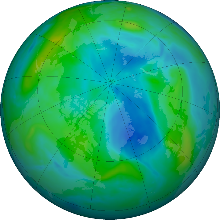 Arctic ozone map for 16 September 2017